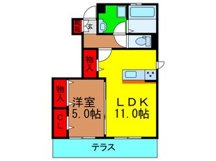 ＷＩＴＴＹ　ＹＯＳＨＩ　Ｃ棟の物件間取画像